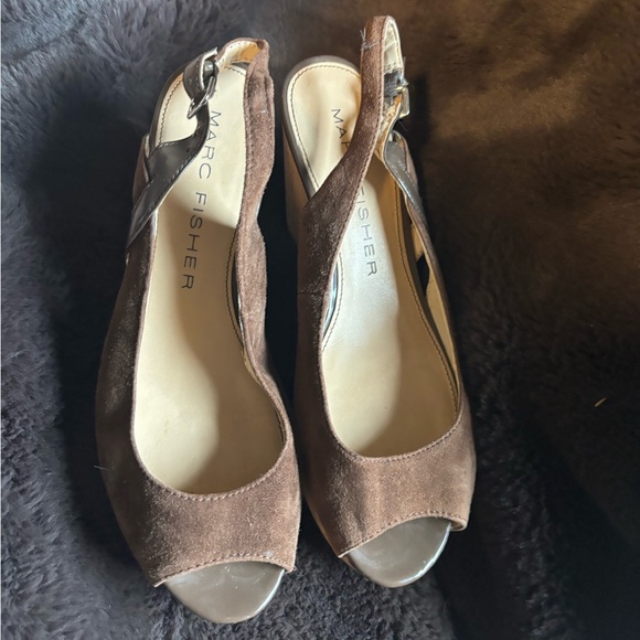 Brown Suede Wedges - Picture 8 of 10